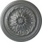 Ekena Millwork Wigan Ceiling Medallion, Hand-Painted Platinum, 16"OD x 2 1/4"P CM16WGPLS - alternate 1